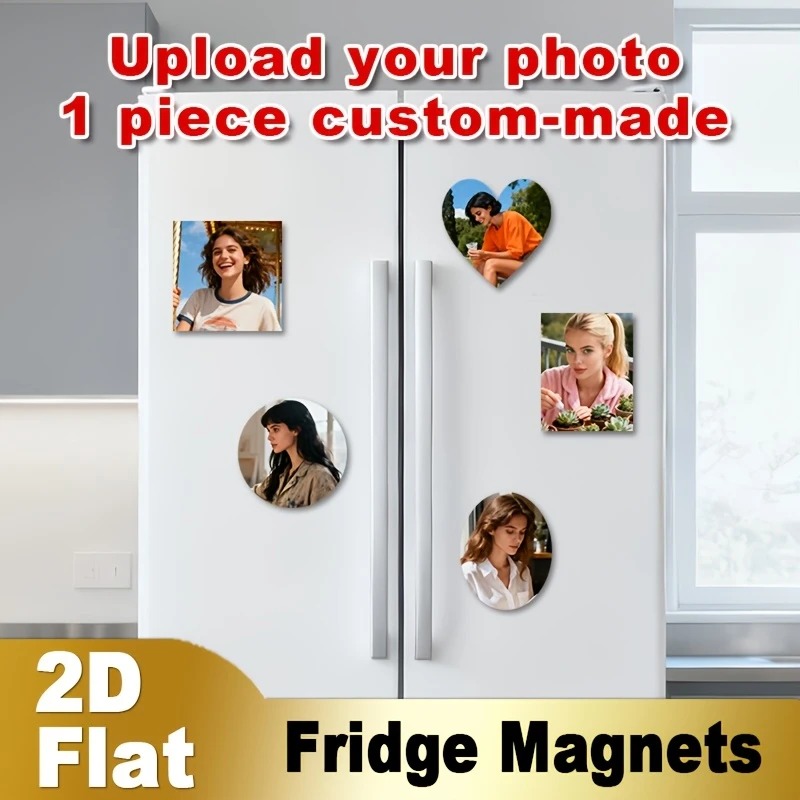 Pet Portrait Custom - Aimant de réfrigérateur personnalisé avec photo,