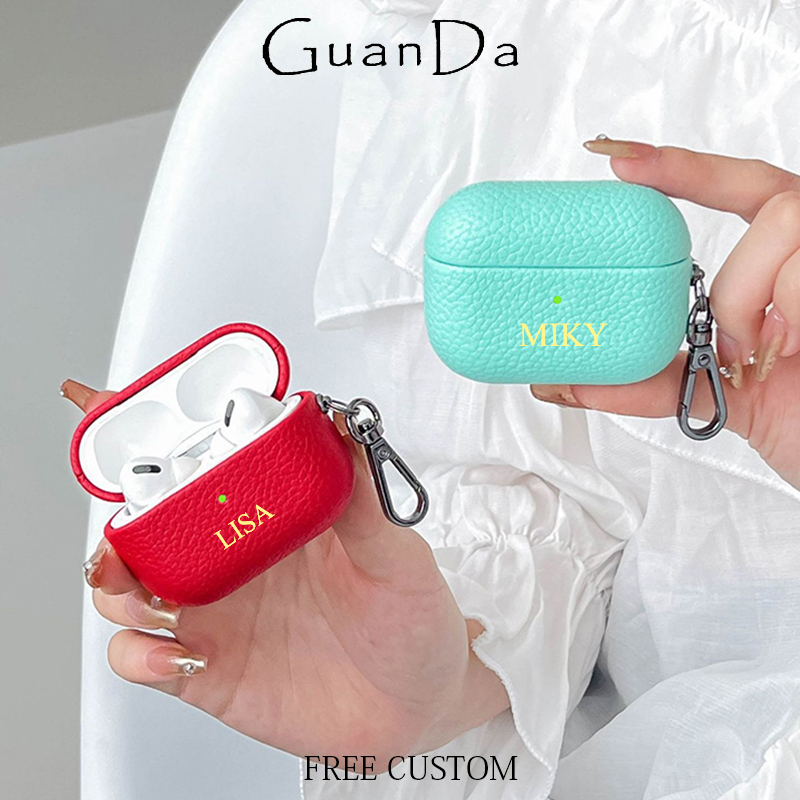 Monogram Keychain Leather - Étui pour écouteurs mini DIY tendance