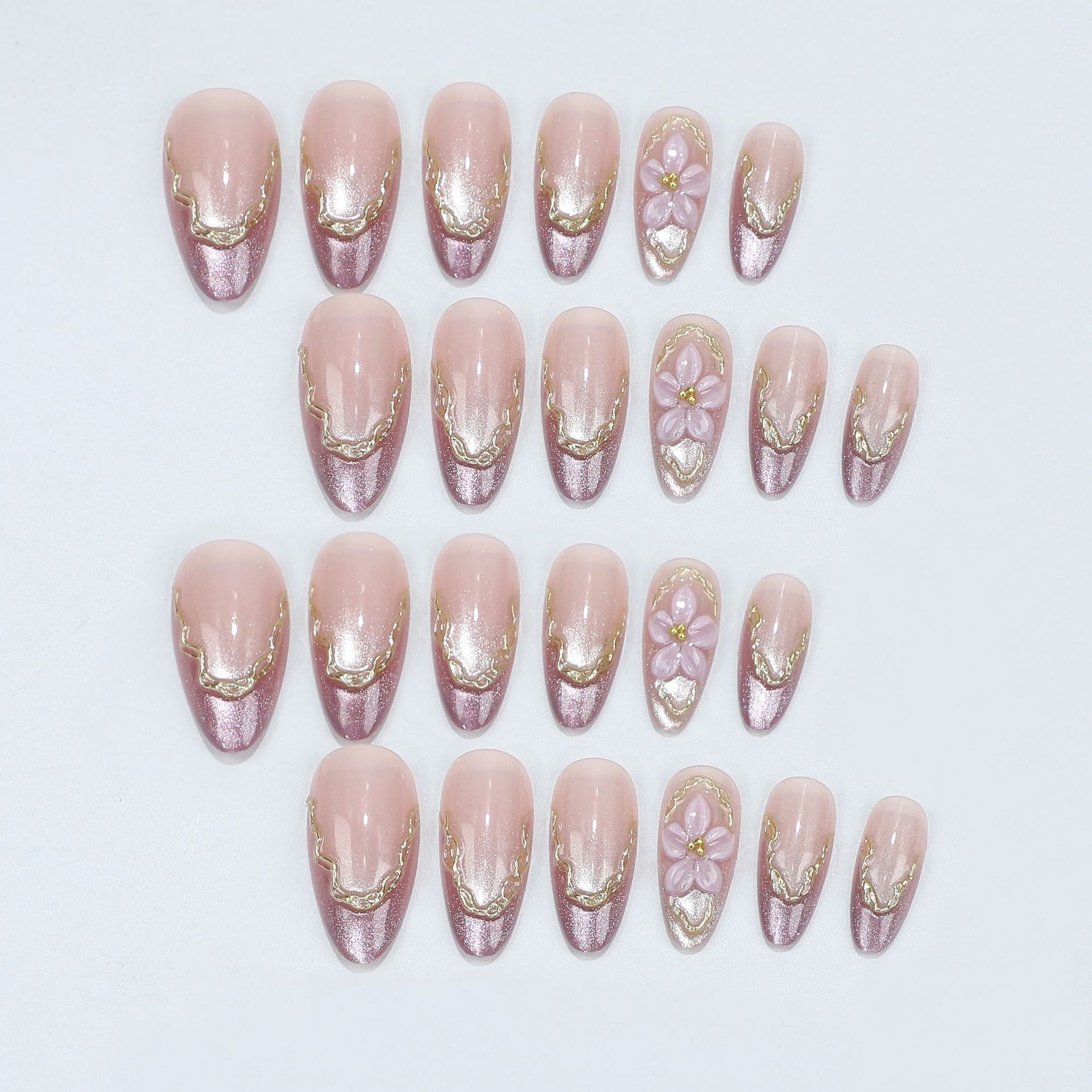 Faux ongles 3D à motifs florau - Pressed Flower Art avis et prix