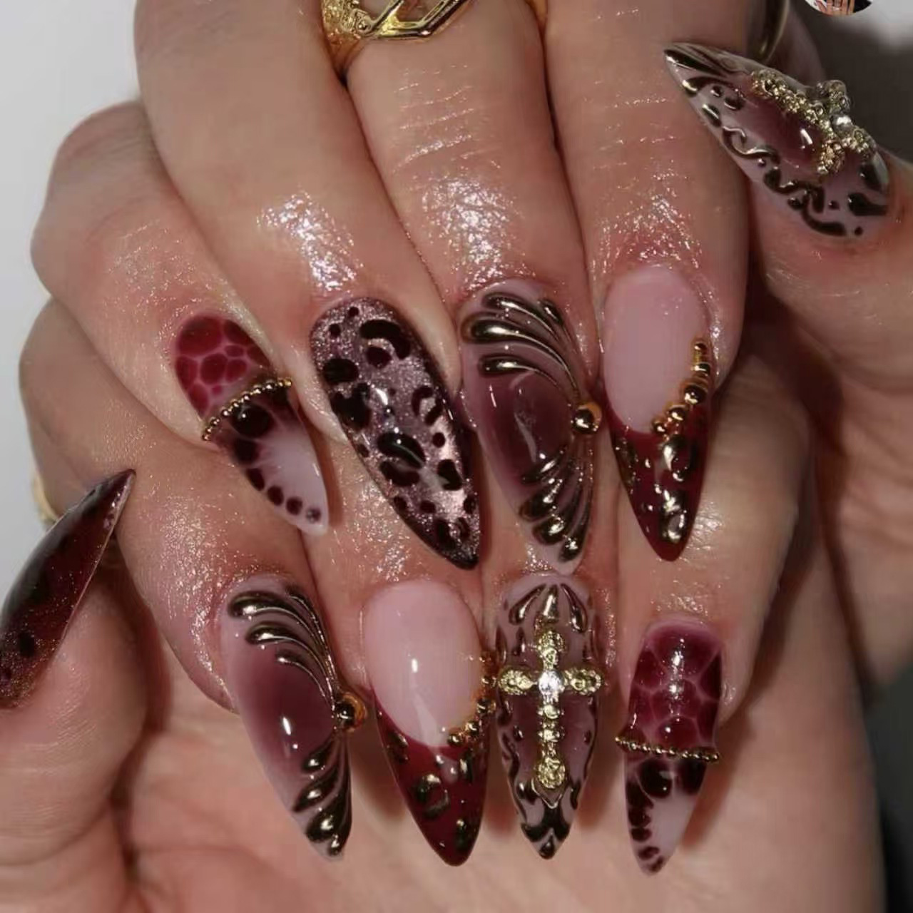 Faux ongles moyens pour femmes - Pressed Flower Art avis et prix